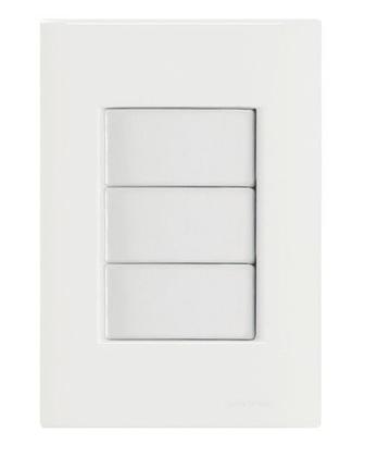 Imagem de Conjunto 4x2 Cego Tramontina Giz Branco