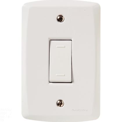 Imagem de Conjunto 4x2 com 1 Interruptor Paralelo 10 A 250 V Tramontina Lux2 Branco