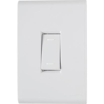 Imagem de Conjunto 4x2 com 1 Interruptor Paralelo Tramontina Liz 10 A 250 V Branco