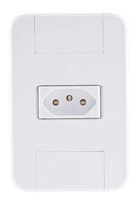 Imagem de Conjunto 4x2 com 1 Tomada 20 A Tablet Branco 57240013