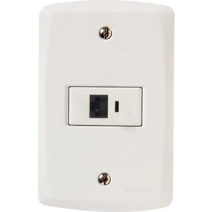 Imagem de Conjunto 4X2 Com Tomada Rj45 Cat.6 Tramontina Lux2 Branco