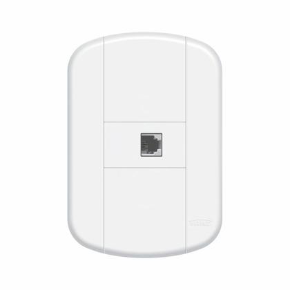 Imagem de Conjunto 4x2 RJ11 Linha Blanc Fame 4394