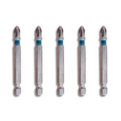 Imagem de Conjunto 5 Bits Phillips PH2 x 70mm Aço Rápido 1156355 Gross