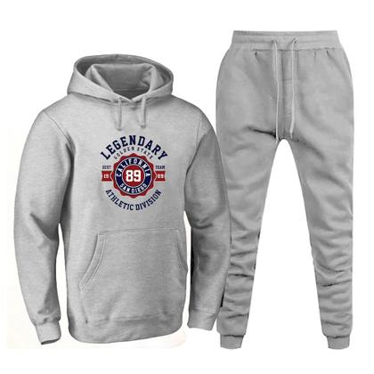 Imagem de Conjunto Abrigo de Frio Moletom Canguru Estampada Legendary California Calça Comprida Flanelada