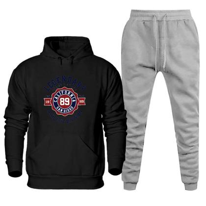 Imagem de Conjunto Abrigo de Frio Moletom Canguru Estampada Legendary California Calça Comprida Flanelada