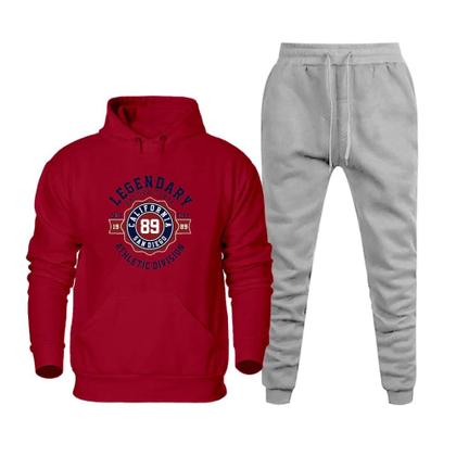 Imagem de Conjunto Abrigo de Frio Moletom Canguru Estampada Legendary California Calça Comprida Flanelada