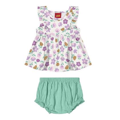Imagem de Conjunto Bebê Menina Flores e Ursa 1000634 Kyly