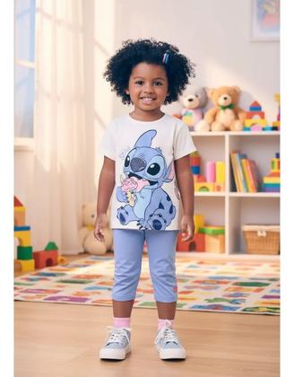 Imagem de Conjunto Blusa e Legging Stitch e Angel Sorvete Momi