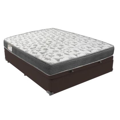 Imagem de Conjunto Box com Baú Casal Marrom Ortobom ISO100 D33 138x188