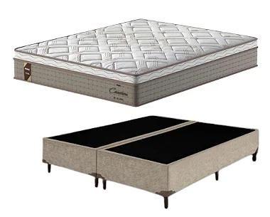 Imagem de Conjunto Box Queen (Colchão Cameron Pillow Euro Probel + Base Box)