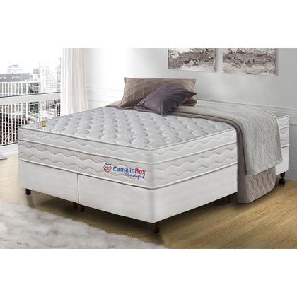 Imagem de Conjunto Cama Box Queen Molas Ensacadas com Espuma Viscoelástico Cama inBox Wonderful 158x198x71