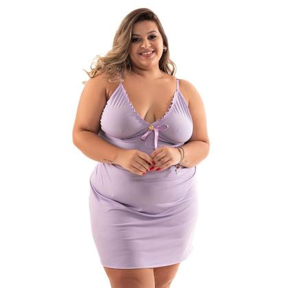 Imagem de Conjunto Camisola com Calcinha Plus Size Adeli  Renda e Microfibra  IMI Lingerie