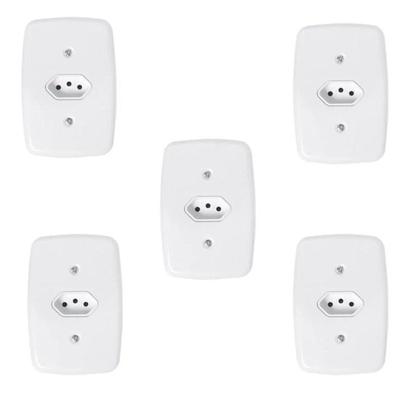 Imagem de Conjunto com 5 Tomadas 2p+t 20a 250v com Placa 4x2
