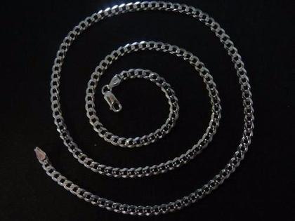 Imagem de Conjunto Corrente Pulseira Grumet 5mm Em Prata 925 Maciça