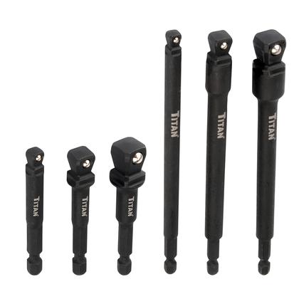 Imagem de Conjunto de Adaptador de Soquete e Extensão Titan Tools 49036 - 6 Peças