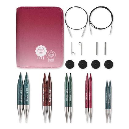 Imagem de Conjunto de agulhas intercambiáveis KnitPro Dreamz Chunky 13cm