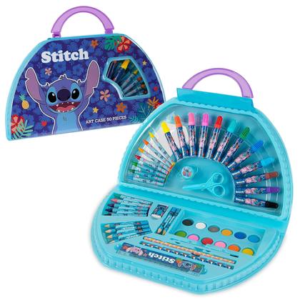 Imagem de Conjunto de arte Disney Stitch Kids 40+ peças com tintas e lápis