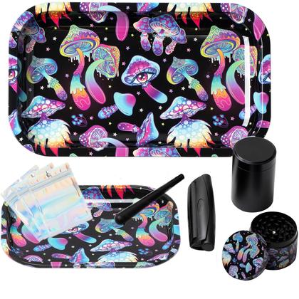 Imagem de Conjunto de bandejas Little Hippie Trippy Mushroom Alumínio Metal x13
