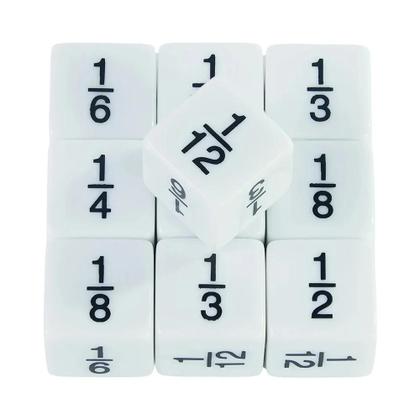 Imagem de Conjunto de Dados para Ensino de Matemática Infantil - 10 Dados D6 com +1/+1 e -1/-1