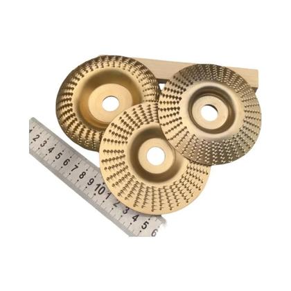 Imagem de Conjunto De Discos De Desbaste Para Madeira 100mm Com Furo De 16mm, Design Curvo Chanfrado Para