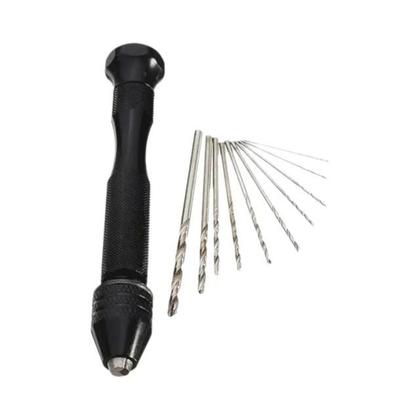 Imagem de Conjunto De Ferramentas Mini Preto Com 10 Peças, Broca Manual Para Trabalhos Em Madeira, Ferramentas