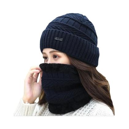Imagem de Conjunto De Gorro E Cachecol Térmico De Inverno Unissex, Balaclava Macia E Quente, Aquecedor De