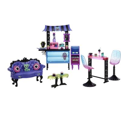 Imagem de Conjunto de jogos Monster High The Coffin Bean com móveis e animais de estimação