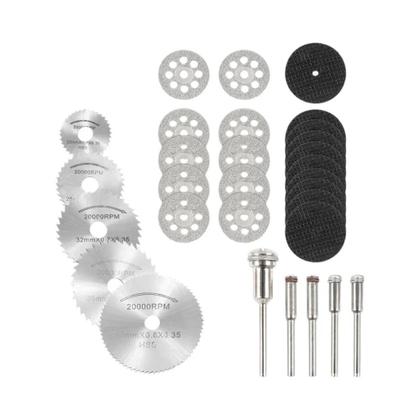 Imagem de Conjunto De Lâminas De Serra Circular Mini 6-32 Peças Disco De Corte Para Ferramentas Rotativas