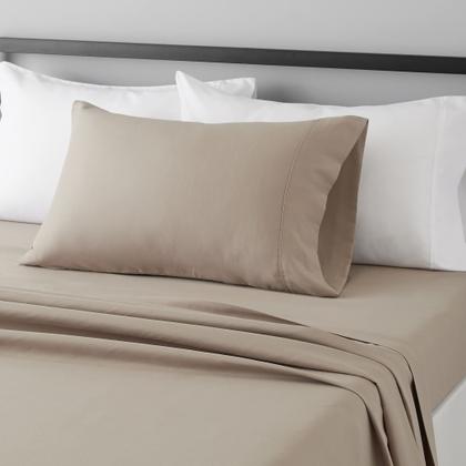 Imagem de Conjunto de lençóis de cama Amazon Basics Lightweight Microfiber Twin