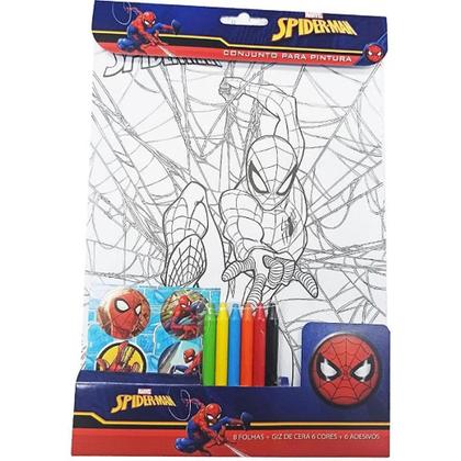 Imagem de Conjunto De Pintura Homem Aranha Com 8 Folhas - Toy Mix