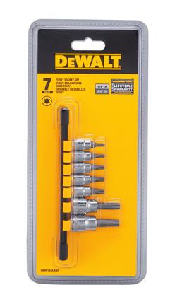 Imagem de Conjunto de Soquetes DEWALT DWMT - 7 Peças TORX 1/4" e 3/8"