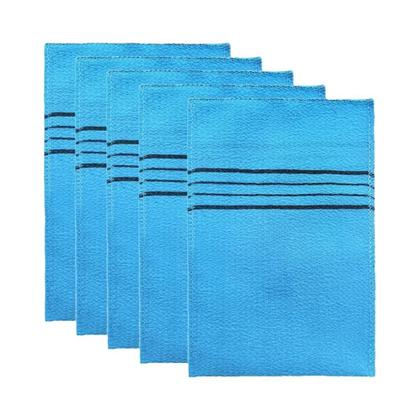 Imagem de Conjunto De Toalhas Esfoliantes Para Banho 5 Peças Coreano Italiano Asiático Algodão Poliéster Macio