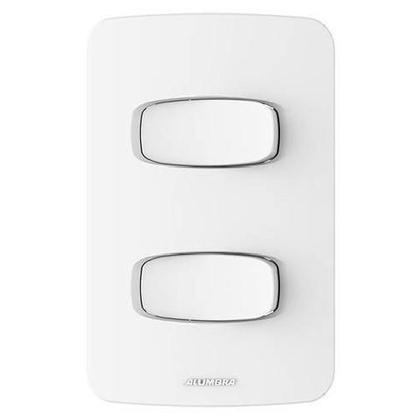 Imagem de Conjunto Gracia 4X2 2 Interruptor Simples Horizontal Alumbra