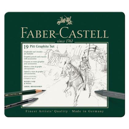 Imagem de Conjunto Grafite Pitt Médio Faber-castell 112973