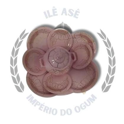 Imagem de Conjunto iba médio - rosa - fio ouro