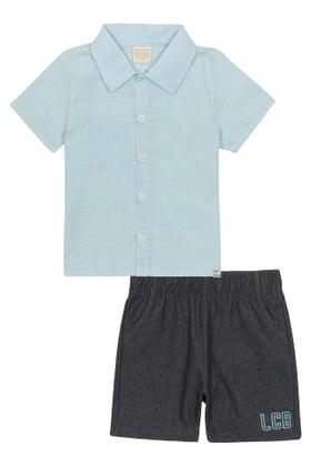 Imagem de Conjunto Infantil LucBoo Camisa Verano e Bermuda em Cotton Jeans 84998