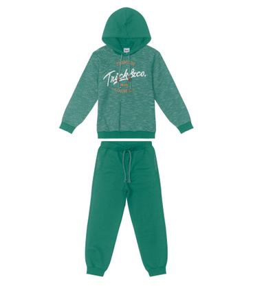 Imagem de Conjunto Infantil Moletom Stripe Trick Nick Verde
