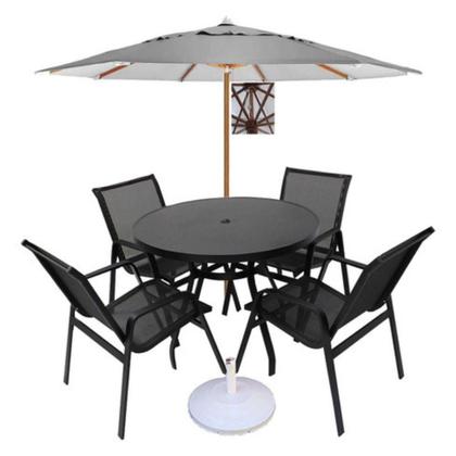 Imagem de Conjunto Lótus Premium Com Ombrelone Preto