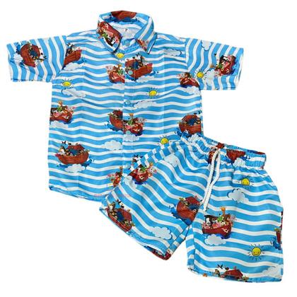 Imagem de Conjunto Mauricinho Arca De Noé - Camisa E Bermuda
