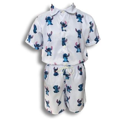 Imagem de Conjunto Mauricinho Lilo e Stitch - Camisa E Bermuda