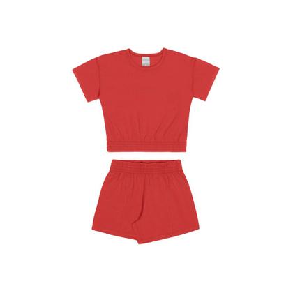 Imagem de Conjunto Menina Blusa e Short Alakazoo Ref. 00520