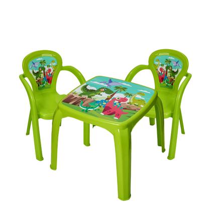 Imagem de Conjunto Mesa Mesinha Infantil Com Duas Cadeiras