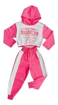 Imagem de Conjunto Moletom Blogueirinha Menina Infantil Roupa De Frio