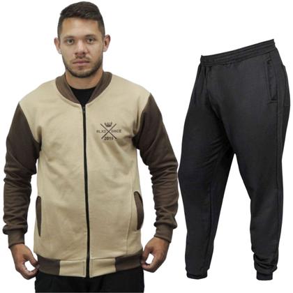 Imagem de Conjunto Moletom Jaqueta Com Ziper E Calça Jogger Moletom