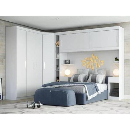 Imagem de Conjunto para Quarto com Guarda Roupa Modular Gênova Plus