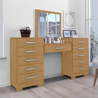 Imagem de Conjunto para Quarto de Cômodas e Penteadeira Pétala Naturalle