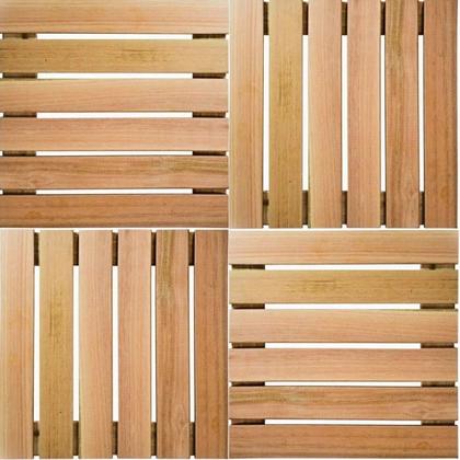 Imagem de Conjunto Pátio Madeira Pinus  Para Lojas 4 Uni 50x50 Vazado