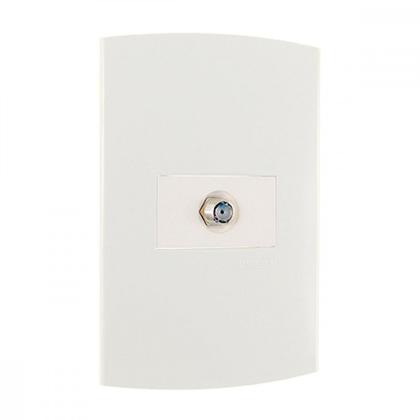 Imagem de Conjunto Peesa Alfa 1509 1Tomada P/Antena Branco