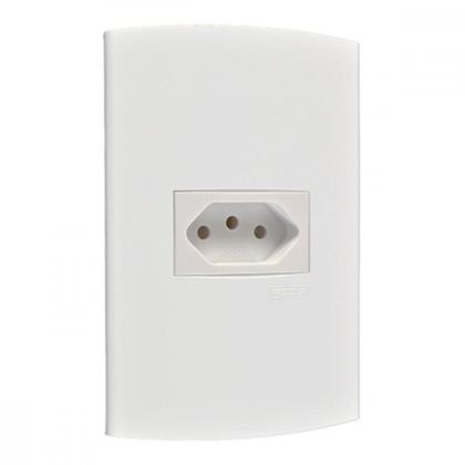 Imagem de Conjunto Peesa Alfa 1545 1Tomada 20A Branco