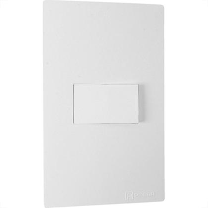 Imagem de Conjunto Peesa Una Max 1702A 1 Interruptor Simples Branco
